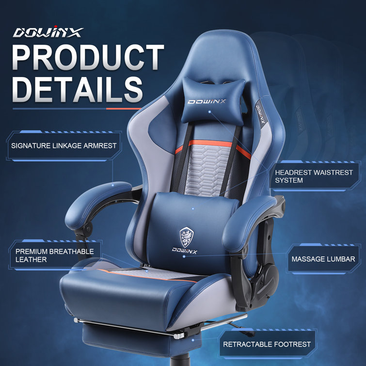 Dowinx gaming chair best sale ergonomic racing style recliner